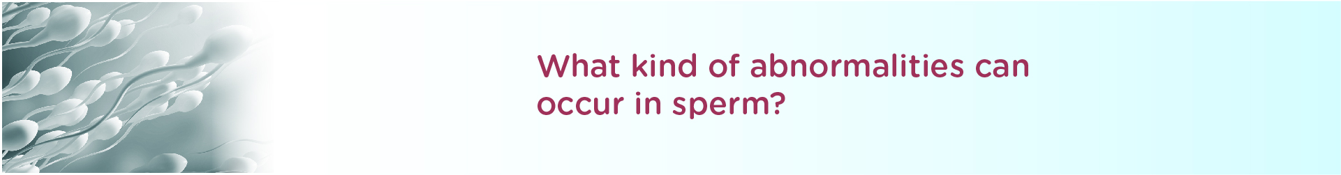 What Kind of Abnormalities Can Occur in Sperm?