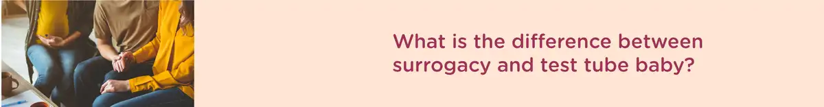 Difference Between Surrogacy and Test Tube Baby?