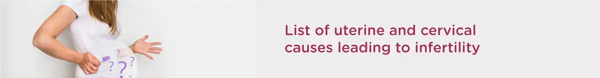 List of Uterine and Cervical Causes Leading to Infertility