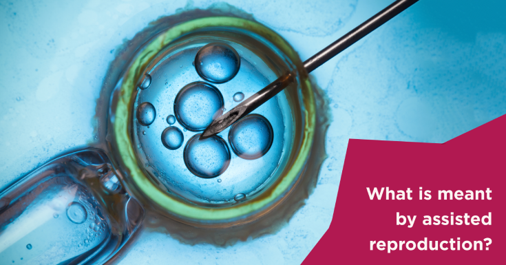 What is meant by assisted reproduction?