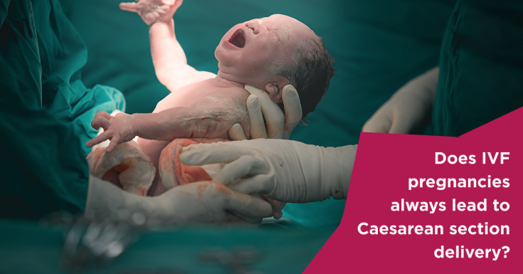 Does IVF pregnancies always lead to Caesarean section delivery?