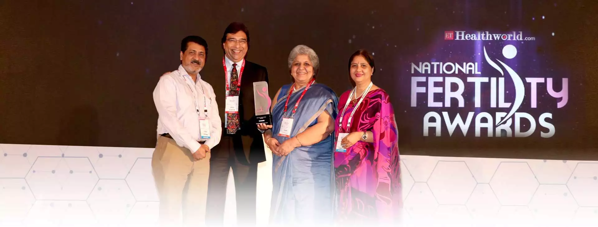 A symbol of success: Nova IVF Centre in Delhi receives the National Fertility Award.