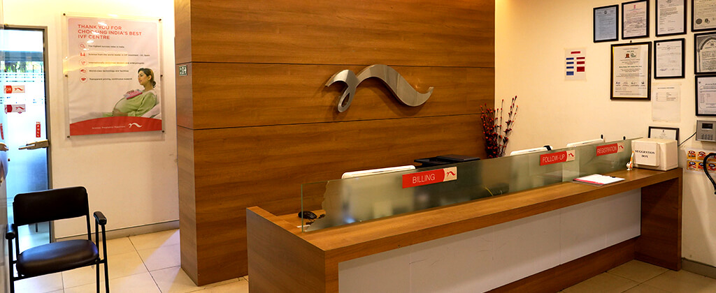 Front Desk at Nova IVF Fertility Clinic in Mira Road
