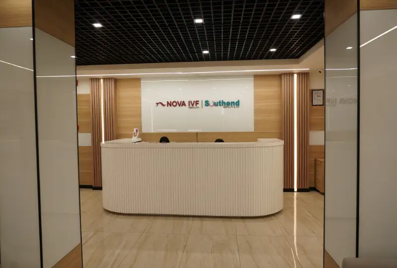 Reception Area Front View at Fertility Hospital in Delhi